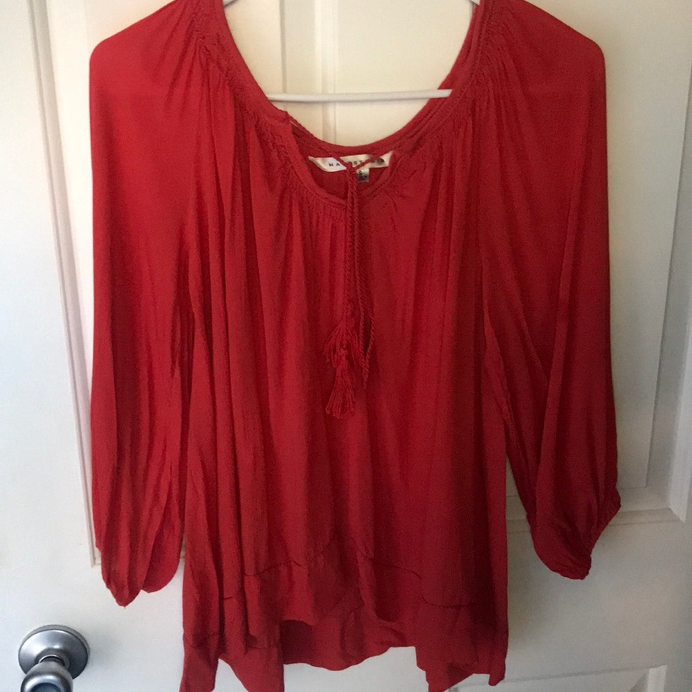 Red Blouse by Max Studio